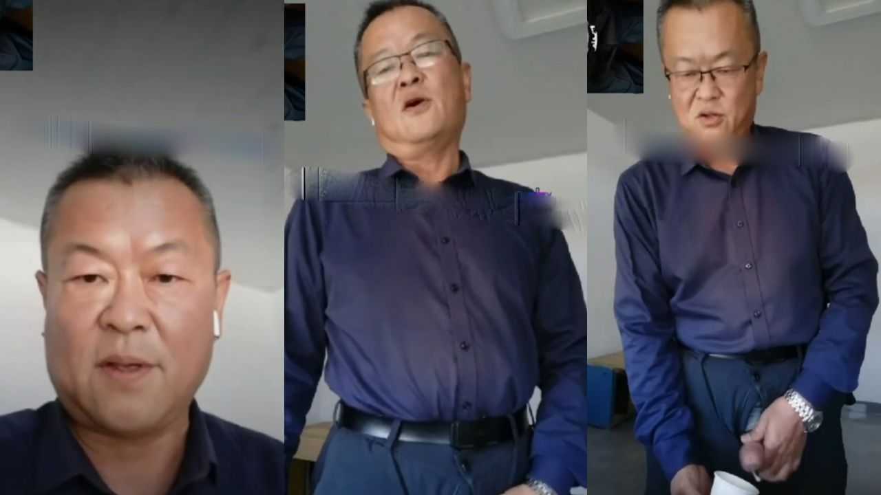 勾引大叔就这样掏出来玩，射在杯子里